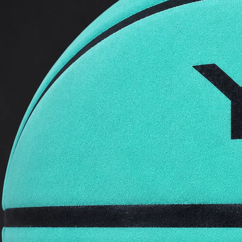 Close detail of the NeoBall cover texture and a black seam